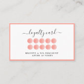 Carte Watercolor Loyalität 10 (Devant)