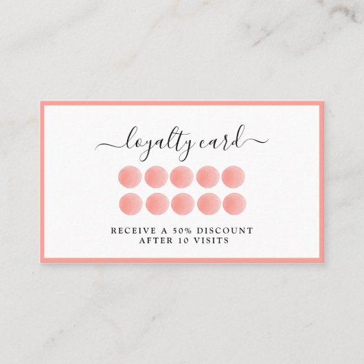 Carte Watercolor Loyalität 10 (Devant)