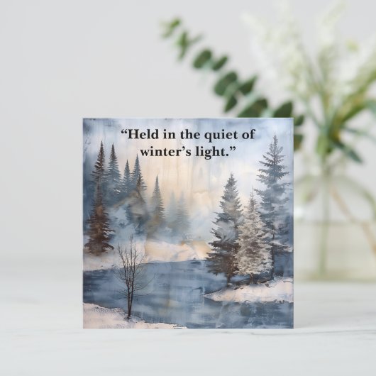 Carte Watercolor Memorial Sympathy Card (Debout devant)