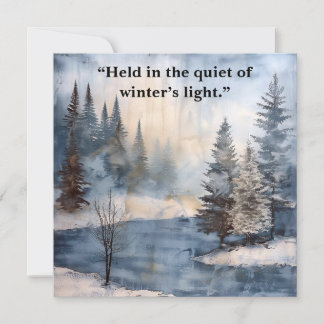 Carte Watercolor Memorial Sympathy Card