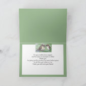 Carte Watercolor Mother Sparrow Feeding Chicks (Intérieur)