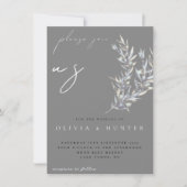 Carte Watercolor Olive Branch Photo (Devant)