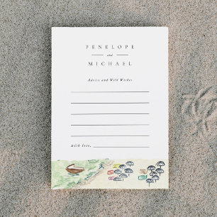 Carte Watercolor Positano Beach Conseils et Wings