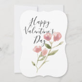 Carte Watercolor Valentine's Day personnalisée (Devant)
