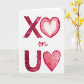 Carte Watercolor Xoxo You Card (Fleur jaune)