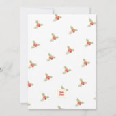 Carte Watercolour elegant christmas Flat Greeting Card (Dos)