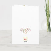 Carte watercolour elegant christmas Folded Greeting Card (Dos)