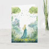 Carte Watercolour Forest Princess (Devant)