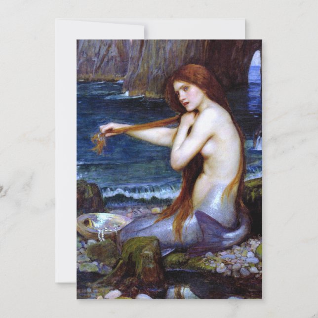 Carte Waterhouse : La Sirène (Devant)