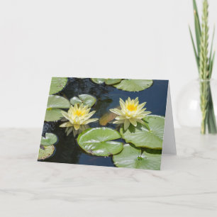 Carte Waterlily Blank Note Card