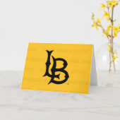 Carte Watermark d'État de Long Beach (Fleur jaune)