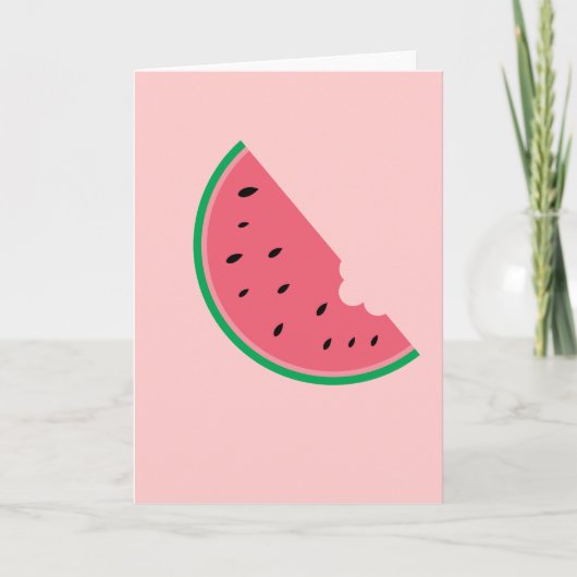 Carte Watermelon Fruit Sweet Health Fresh Card (Devant)