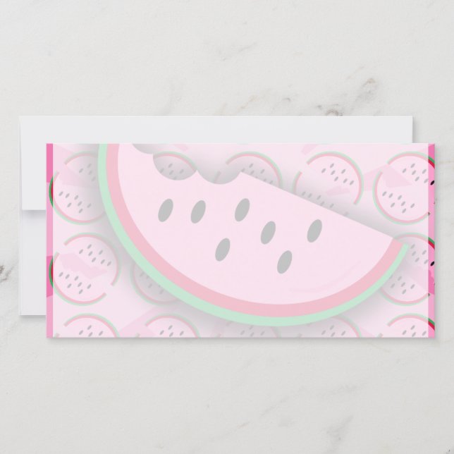 Carte Watermelon Fun Fruit Art Design (Devant)