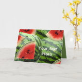 Carte Watermelon Greeting Card 2 (Fleur jaune)
