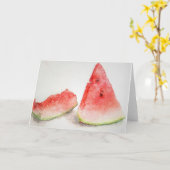 Carte Watermelon Study B Aquarelles (Fleur jaune)