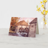 Carte Watermill Watercolor (Fleur jaune)