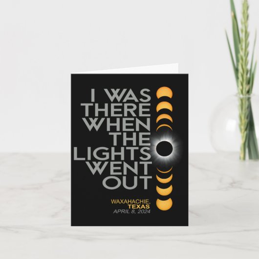 Carte Waxahachie 2024 Solar Eclipse 2024 040824 Eclipse (Devant)