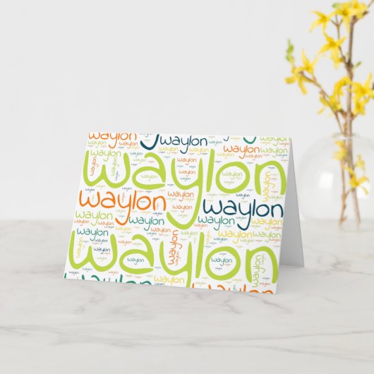 Carte Waylon (Fleur jaune)
