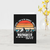 Carte Waymaker My God That Who You Are Isaiah Bible Vers (Fleur jaune)
