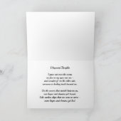 Carte Wayward Thoughts, un poème d'émerveillement (Intérieur)