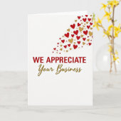 Carte We Appreciate Your Business Card (Fleur jaune)