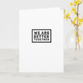 Carte We Are Better Together Teamwork Motivational Graph (Fleur jaune)