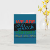 Carte We are black history proud juneteenth (Fleur jaune)
