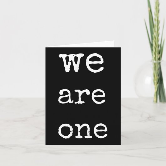 Carte We Are One Men Graphic Insre Tee Sitive Message  (Devant)
