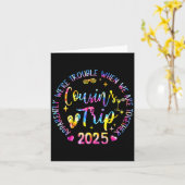 Carte We Are Trouble When We're Together Cousins Trip 20 (Fleur jaune)