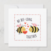 Carte We Bee-long Together Flat Card (Devant)