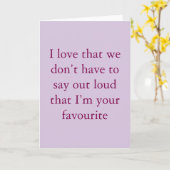 Carte We don't have to say (Fleur jaune)