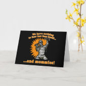 Carte We Have Nothing to Fear but Fear Itself & Mummies (Fleur jaune)