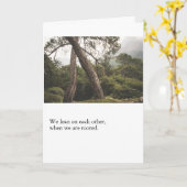 Carte We Lean on Each Other (When We Are Rooted) (Fleur jaune)