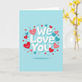 Carte We Love You Heartfelt Card (Fleur jaune)