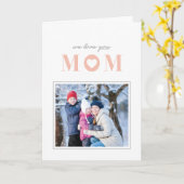 Carte We Love You Mother's Day Greeting Card - Peach (Fleur jaune)