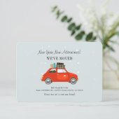 Carte We Moved New Address Notice Moving Announcement (Debout devant)