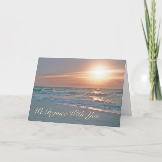 Carte We Rejoice with You Card (revised) (Devant)