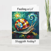 Carte We Shall Overcome | Funny Snail Encouragement  (Devant)