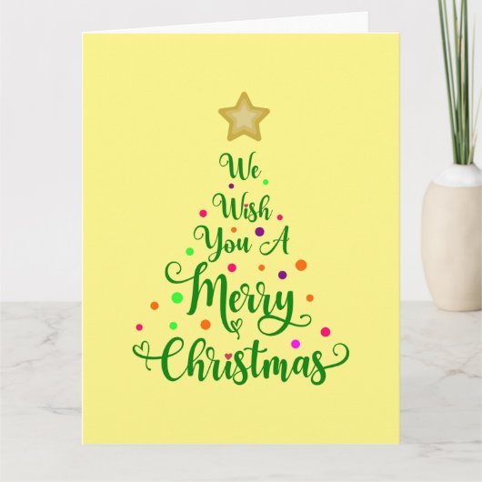 Carte We wish you a merry Christmas (Devant)