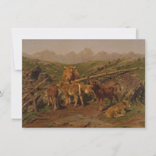 Carte Weaning the Calves (par Rosa Bonheur) (Devant)