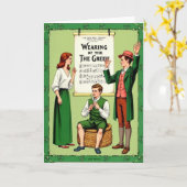 Carte Wearing Green Music Card (Fleur jaune)