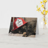 Carte Weary Fire Chief (Sweetie) (Fleur jaune)