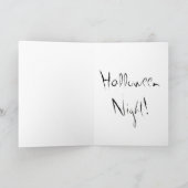 CARTE WEB HALLOWEEN CHAT PERSAN NOIR (Intérieur)