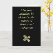 Carte Wedding (Fleur jaune)