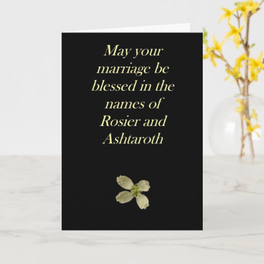 Carte Wedding (Fleur jaune)