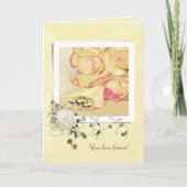 Carte Wedding Anniversary Roses in snaphot frame (Devant)