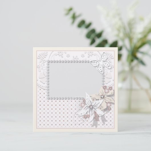 Carte Wedding bouquet (Debout devant)