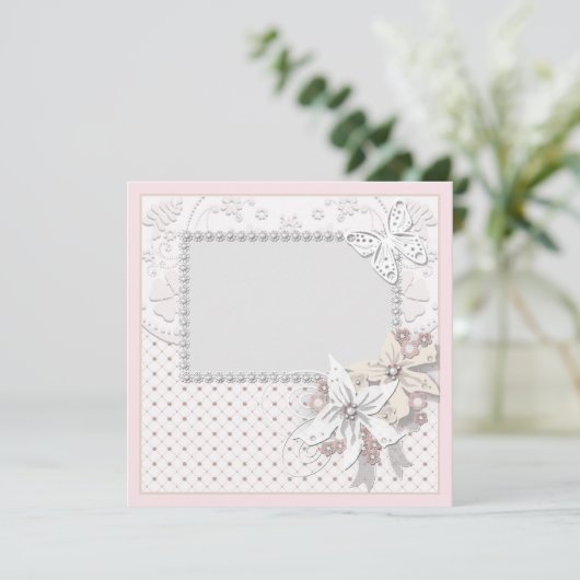 Carte Wedding bouquet (Debout devant)