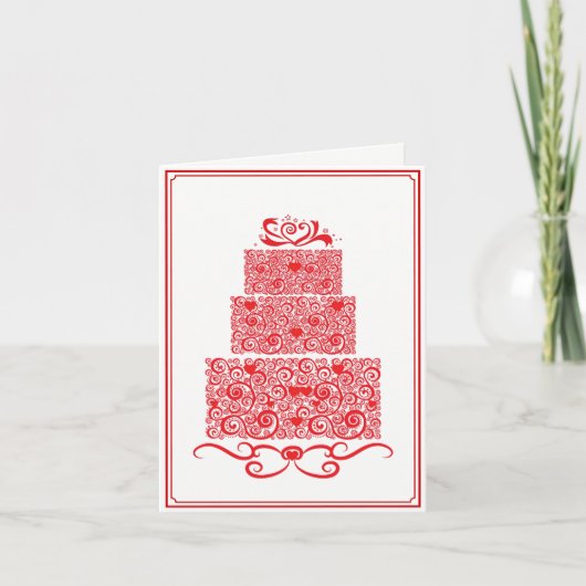 Carte Wedding Cake Card (Devant)