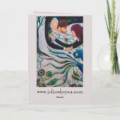 Carte Wedding Day Couple in Love Whimsical Art  (Dos)